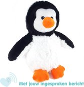 Knuffel met jouw ingesproken bericht | Pinguin / Pinguinknuffel 45cm | Inclusief Voice Recorder | Knuffel Boodschap