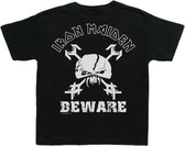 Iron Maiden Kinder Tshirt -Kids tm 1 jaar- Beware Zwart