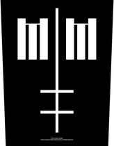 Marilyn Manson Rugpatch Cross Logo Zwart
