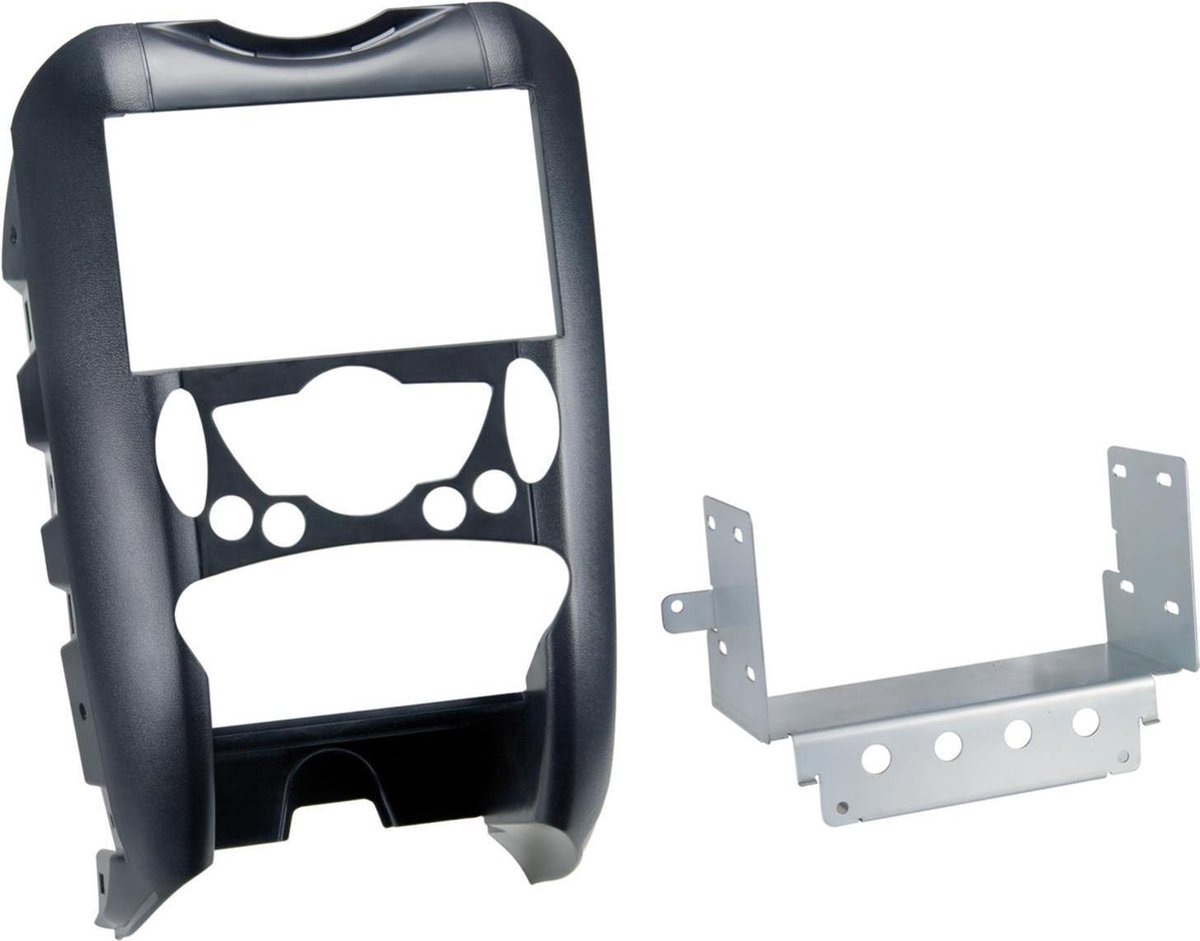 2-DIN Paneel geschikt voor BMW Mini (R55 / R56 / R57) - Kleur: zwart