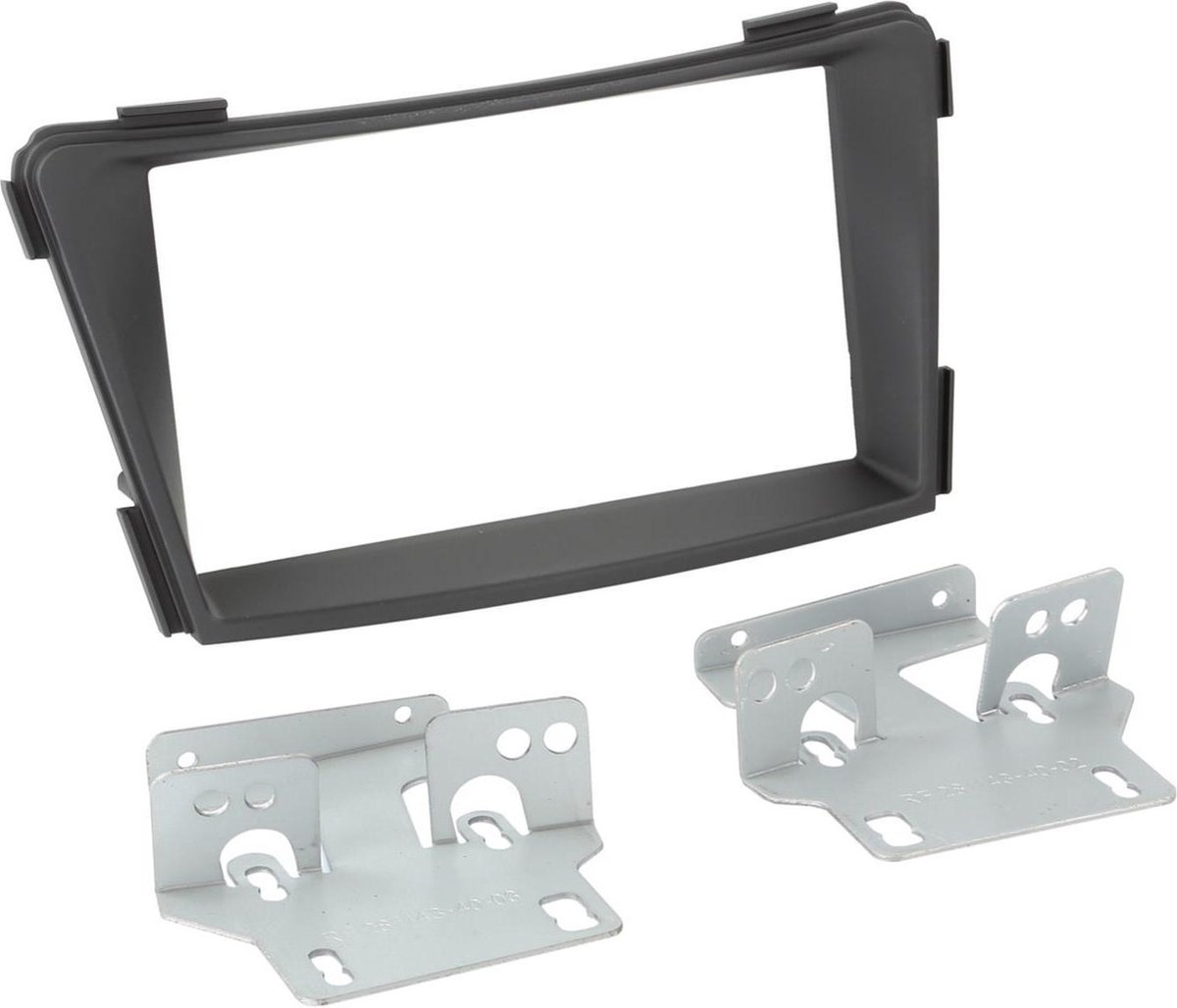2-DIN Paneel geschikt voor Hyundai I40 2011-2018 Kleur: Donker Grijs