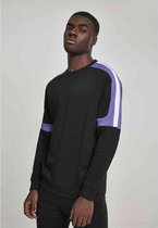 Urban Classics Sweater/trui -M- Terry Panel Crew Zwart