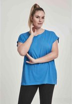 Urban Classics Dames Tshirt -S- Extended shoulder Blauw