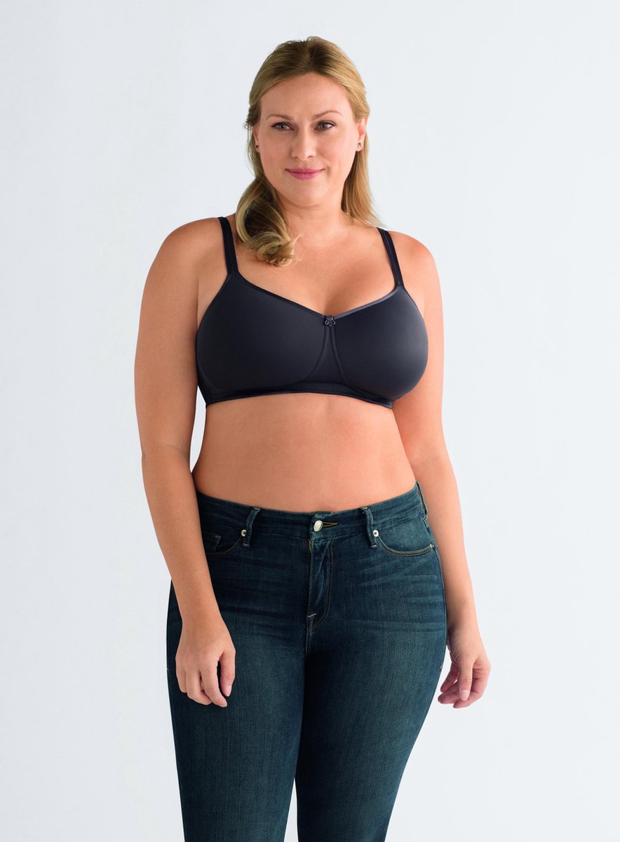 Amoena Mara Voorgevormde Prothese Bh Mara SB dark grey melange - maat EU 80D / FR 95D