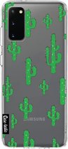 Casetastic Samsung Galaxy S20 4G/5G Hoesje - Softcover Hoesje met Design - American Cactus Green Print