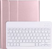 Bluetooth toetsenbord geschikt voor iPad Pro 11 (2020) - Bluetooth Toetsenbord hoes - Toetsenbord verlichting - RosÃ© Goud