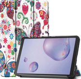 Samsung Galaxy Tab A 8.4 (2020) hoes - Tri-Fold Book Case - Vlinders