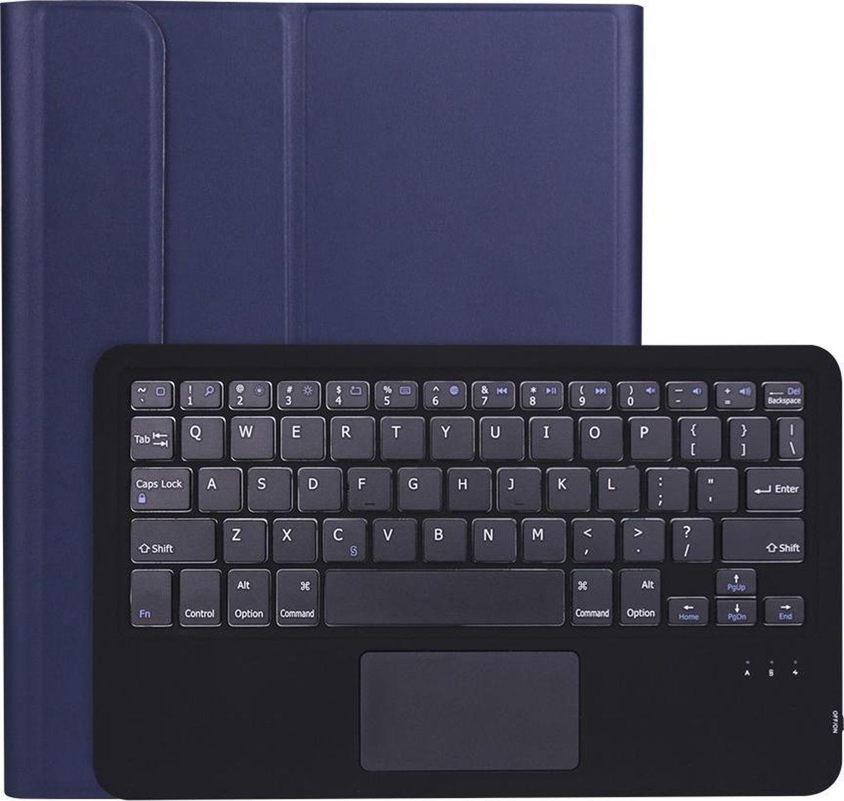 Bluetooth toetsenbord geschikt voor iPad Pro 11 (2020) - Bluetooth Toetsenbord hoes - Toetsenbord hoes met Touchpad - Blauw