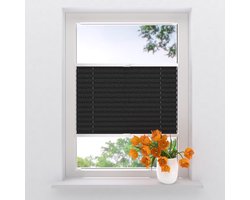 Plissegordijn Crepe - Lichtdoorlatend - 20 mm - Raven Grey - 70 x 130