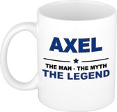 Axel The man, The myth the legend cadeau koffie mok / thee beker 300 ml