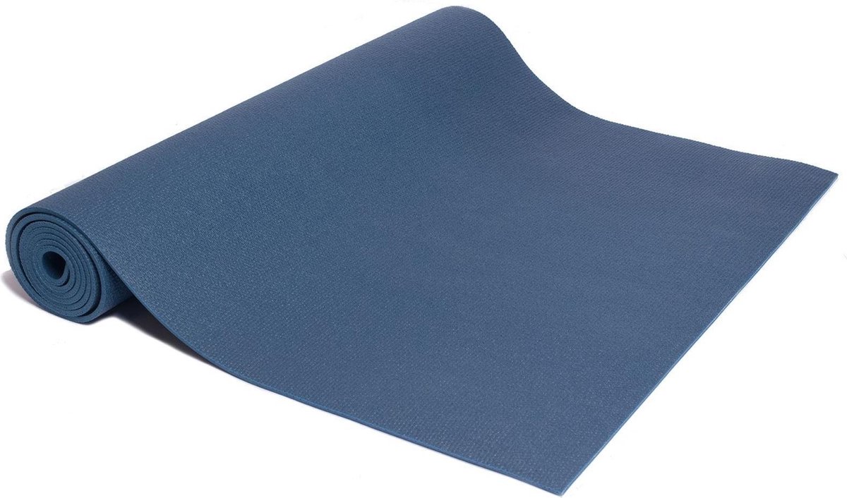 Yogamat studio blauw extra lang en breed - Lotus | 4,5 mm