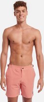 Shiwi Men easyfit Swimshort Pinstripe - sunset red - l