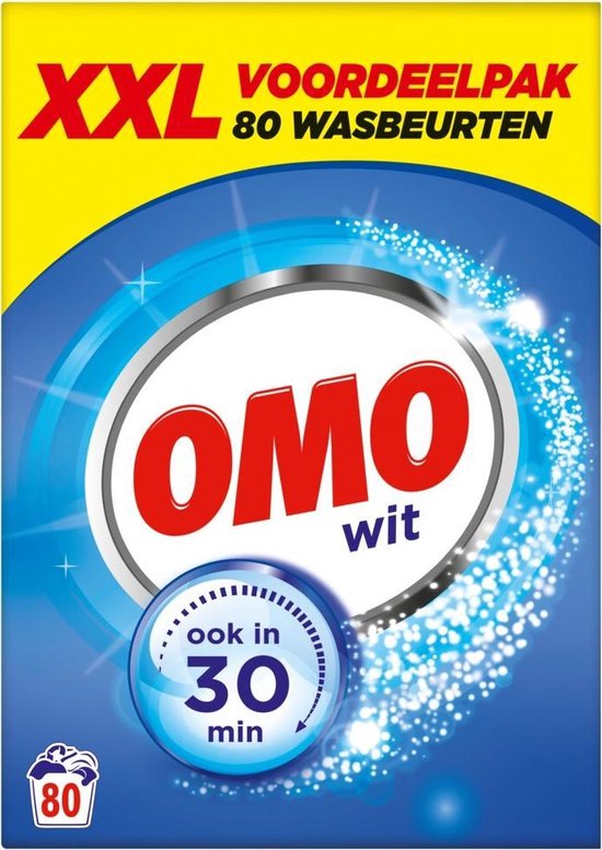 Omo Wit Waspoeder - 90 wasbeurten - 5,13 kg - Wasmiddel
