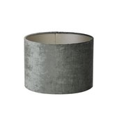 Light & Living Gemstone - Abat-jour cylindrique - Anthracite - Ø40 x 30cm