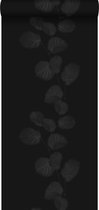 Origin behang bladeren zwart en zilver - 326336 - 53 cm x 10,05 m