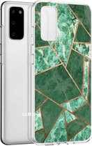 iMoshion Design voor de Samsung Galaxy S20 hoesje - Grafisch Koper - Groen / Goud