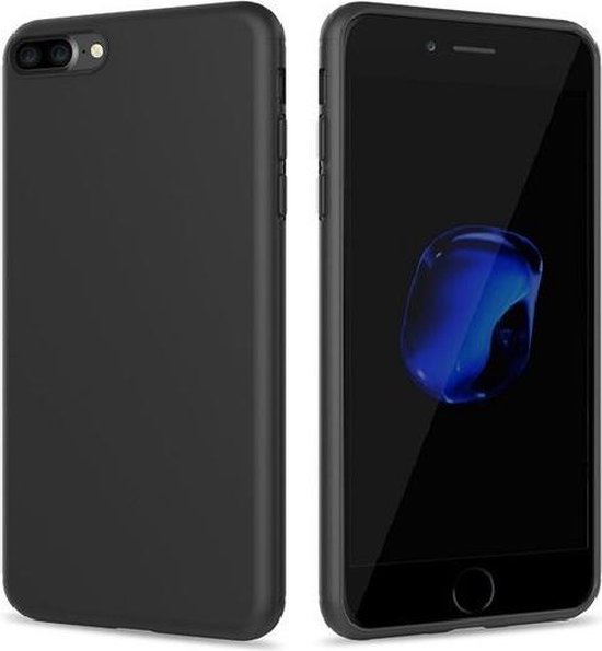 Geschikt voor Apple iPhone 7 Plus smartphone hoesje siliconen tpu case zwart