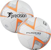 Precision - Voetbal Fusion Lite - Pu - 290 Gram - Wit/oranje/zwart - Maat 5