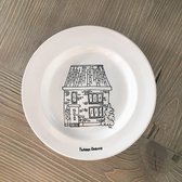 bord met jouw huis of pand pandjesbord BL003