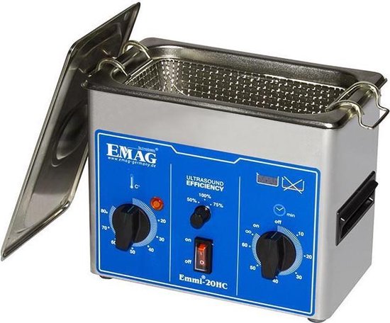 Emag Emmi 20HC – 2 liter ultrasoon-ultrasonic reiniger - Pedicure -Manicure-Wimperstudio-Nagelstudio
