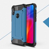 Magic Armor TPU + PC Combinatie Case voor Motorola One Power (P30 Note) (Blauw)