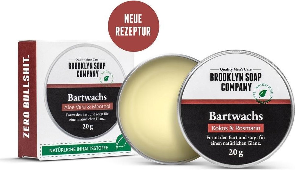 Brooklyn Soap Company Bartwachs Cire à Barbe / Moustache 20 ml | bol