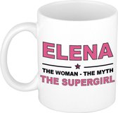 Elena The woman, The myth the supergirl cadeau koffie mok / thee beker 300 ml