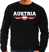 Oostenrijk / Austria landen sweater / trui zwart heren M