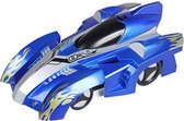 WT891-1 afstandsbediening klimmen RC auto met led-verlichting 360 graden roterende stunt speelgoed antigravity machine muur auto (blauw)