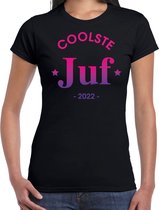 Coolste juf 2022 cadeau t-shirt zwart dames L