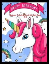 Unicorn Coloring Book for Kids Ages 4-8