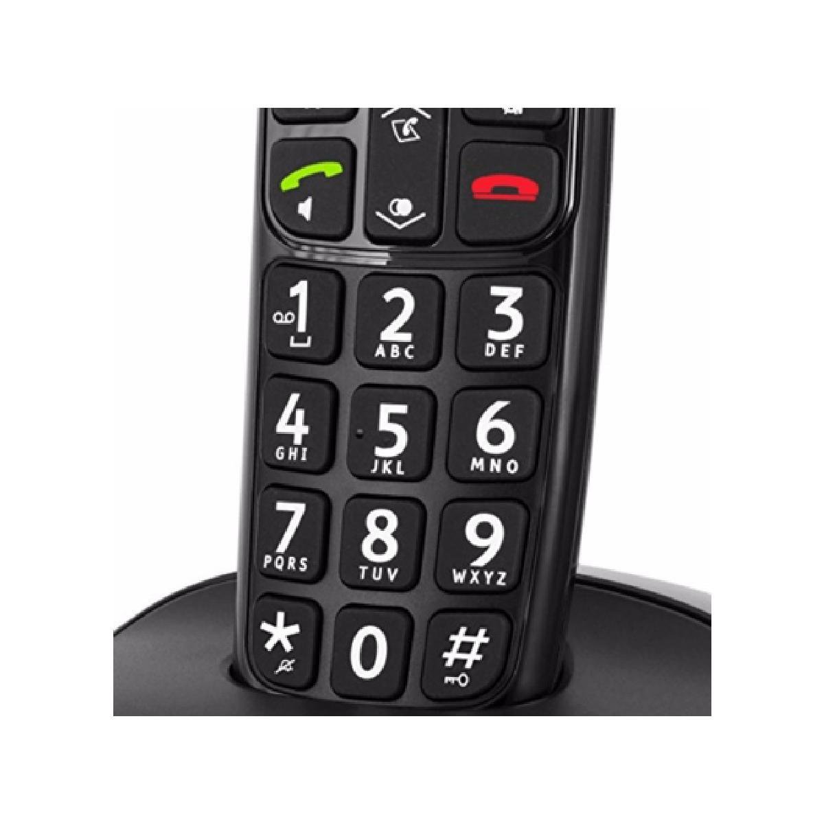 Doro PhoneEasy 110 Duo DECT telefoon Zwart