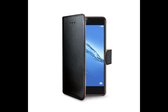Celly - Huawei Nova Smart - Wally Bookcase Black - Openklap Hoesje Huawei Nova Smart - Huawei Case Black
