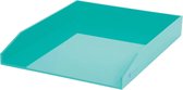 10x Kantoor postbakjes turquoise A4 - Stapelbaar brievenbakje - Kantoorartikelen