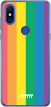 Xiaomi Mi Mix 3 Hoesje Transparant TPU Case - #LGBT #ffffff