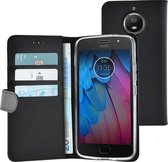 Azuri Motorola Moto G5S Plus hoesje - Walletcase - Zwart