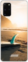 Samsung Galaxy S20+ Hoesje Transparant TPU Case - Sunset Surf #ffffff