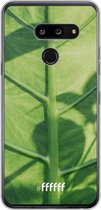 LG G8 ThinQ Hoesje Transparant TPU Case - Leaves Macro #ffffff