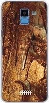 6F hoesje - geschikt voor Samsung Galaxy J6 (2018) -  Transparant TPU Case - Lets go Gold #ffffff