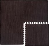Puzzelmat houten motief 60x60cm vloerdecoratiemat beschermend puzzel tapijt
