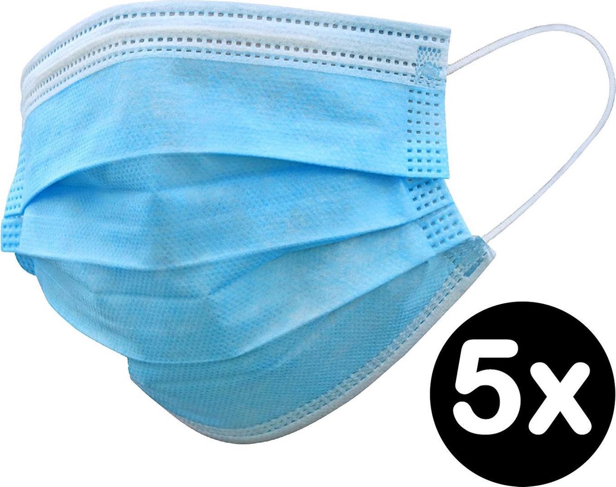 Mondkapje Wegwerp Mondkapjes Mondmasker Niet Medisch - 5 Stuks