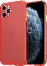 gekleurde Shock case geschikt voor Apple iPhone 11 Pro Max - rood