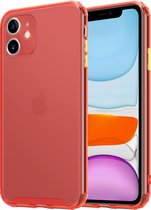 gekleurde Shock case geschikt voor Apple iPhone 11 - rood