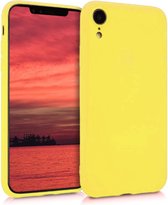Siliconen hoesje met camera bescherming geschikt voor Apple iPhone X / Xs - geel