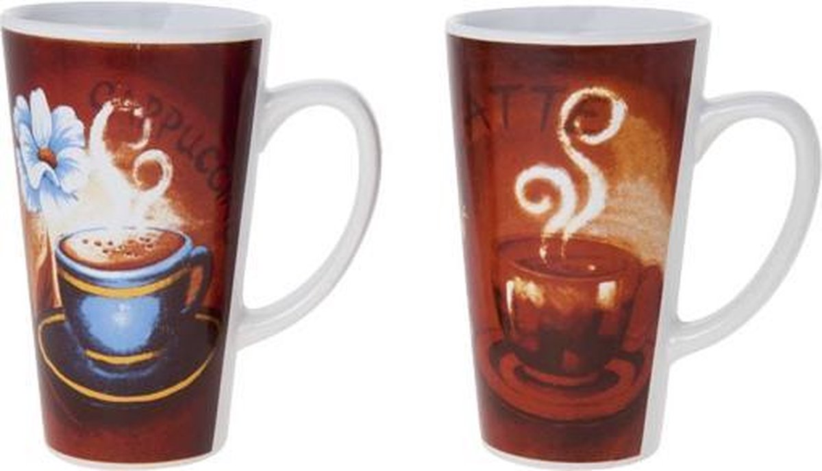 Mug Maxi 2 Ass Latte - Cappuccino47cl - D9xh15cm