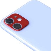 Aluminium camera lensbeschermer voor iPhone 11 (rood)