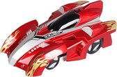 WT891-1 afstandsbediening klimmen RC auto met led-verlichting 360 graden roterende stunt speelgoed antigravity machine muur auto (rood)