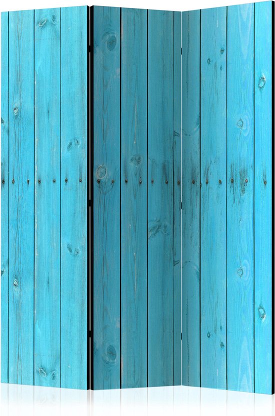 Kamerscherm - Scheidingswand - Vouwscherm - The Blue Boards [Room Dividers] 135x172 - Artgeist Vouwscherm