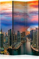 Kamerscherm - Scheidingswand - Vouwscherm - Afternoon in Dubai [Room Dividers] 135x172 - Artgeist Vouwscherm