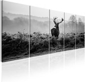 Schilderijen Op Canvas - Schilderij - Grey Reality 200x80 - Artgeist Schilderij